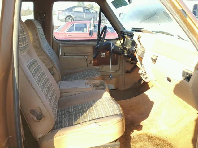 1FTEX15FXEKA69374 - 1984 FORD F150 BROWN photo 5