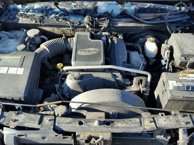 1GNDT13S342426276 - 2004 CHEVROLET TRAILBLAZE BLACK photo 7