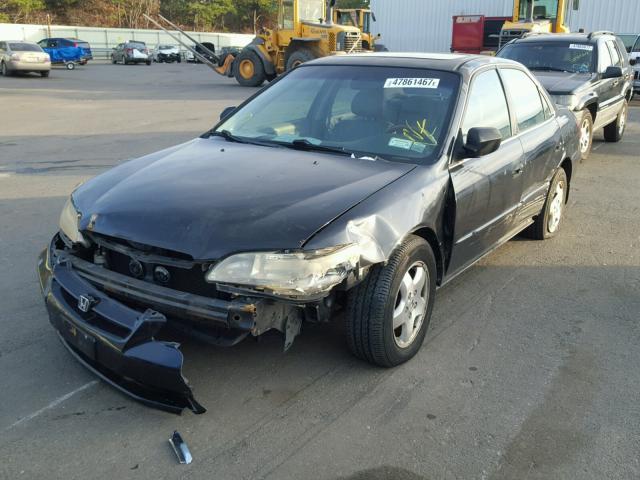 1HGCG1656YA041449 - 2000 HONDA ACCORD EX BLACK photo 2