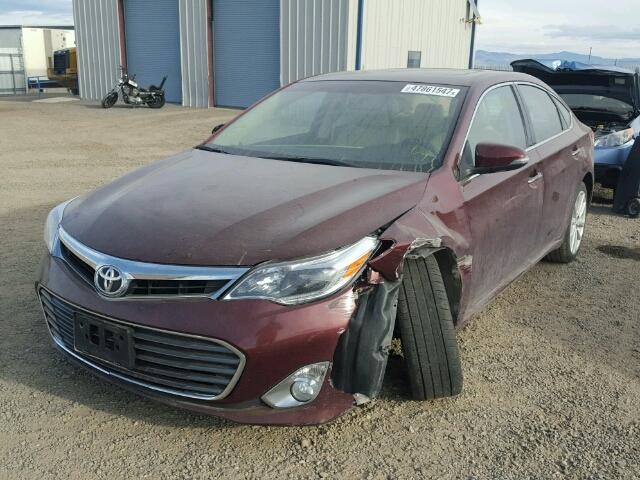 4T1BK1EBXEU129135 - 2014 TOYOTA AVALON BAS MAROON photo 2