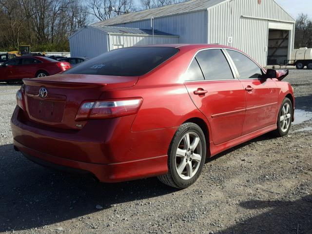 4T1BE46K89U308870 - 2009 TOYOTA CAMRY BASE RED photo 4