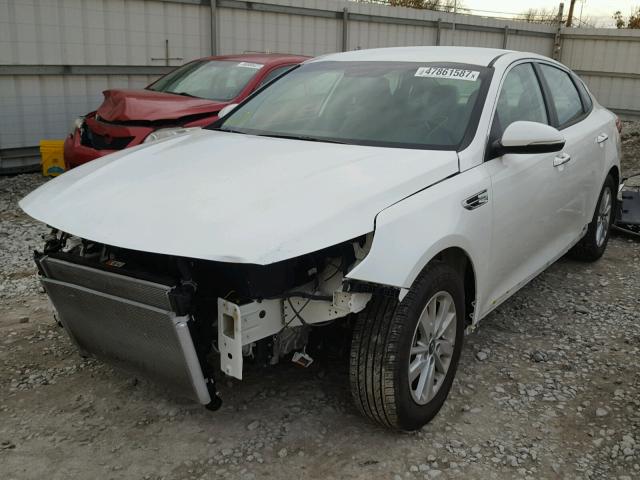 KNAGT4L36G5093572 - 2016 KIA OPTIMA LX WHITE photo 2