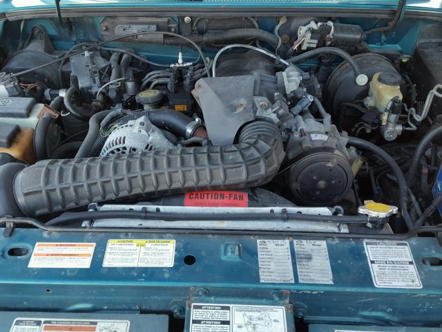 1FTCR14X0TPB06041 - 1996 FORD RANGER SUP GREEN photo 7