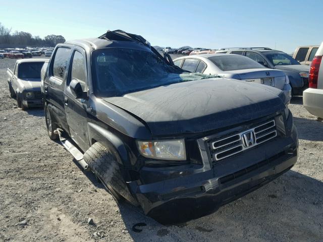 2HJYK16537H543592 - 2007 HONDA RIDGELINE BLACK photo 1