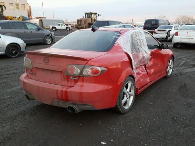 JM1GG12L671110448 - 2007 MAZDA SPEED 6 RED photo 4