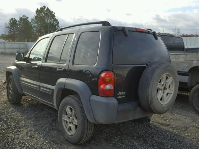1J4GL48K13W633041 - 2003 JEEP LIBERTY SP BLACK photo 3