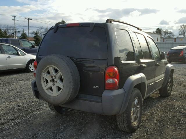 1J4GL48K13W633041 - 2003 JEEP LIBERTY SP BLACK photo 4