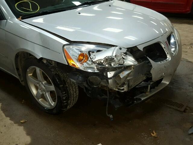 1G2ZG57NX84179142 - 2008 PONTIAC G6 BASE SILVER photo 9