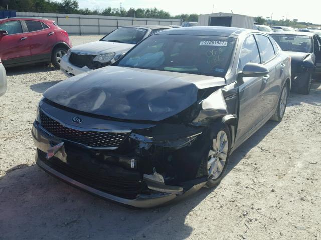 5XXGU4L33GG053686 - 2016 KIA OPTIMA EX CHARCOAL photo 2