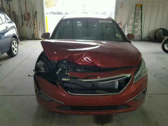 5NPE24AFXGH307327 - 2016 HYUNDAI SONATA SE RED photo 9