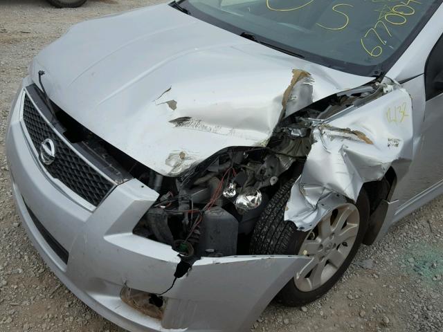 3N1AB61E69L677004 - 2009 NISSAN SENTRA 2.0 SILVER photo 9