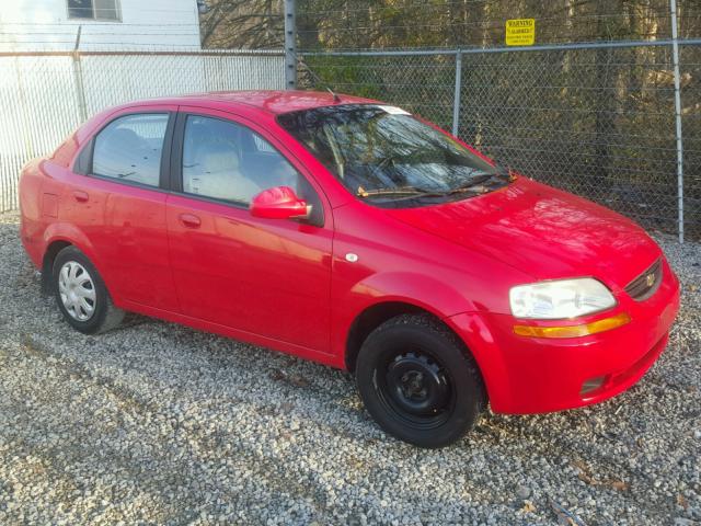 KL1TD526X5B383710 - 2005 CHEVROLET AVEO BASE RED photo 1