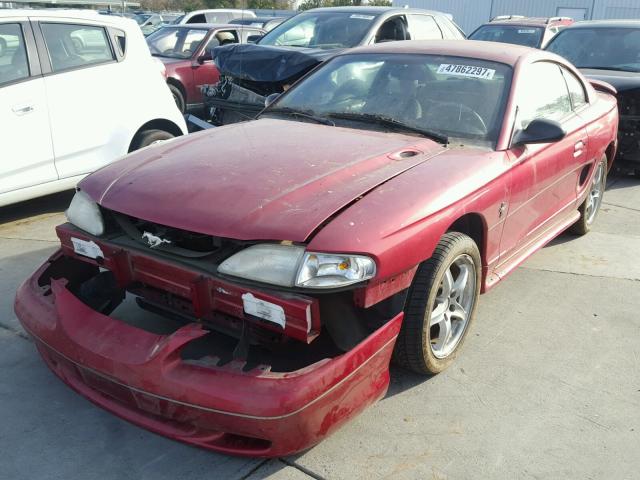 1FAFP404XWF206180 - 1998 FORD MUSTANG RED photo 2