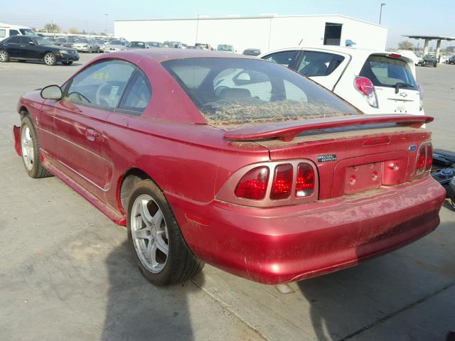 1FAFP404XWF206180 - 1998 FORD MUSTANG RED photo 3