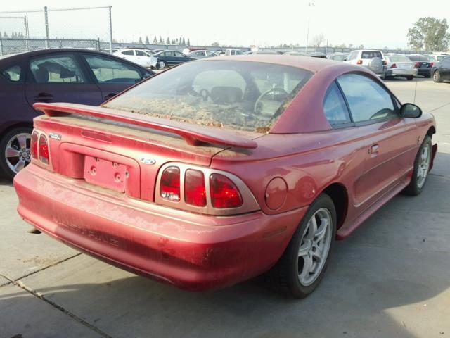 1FAFP404XWF206180 - 1998 FORD MUSTANG RED photo 4