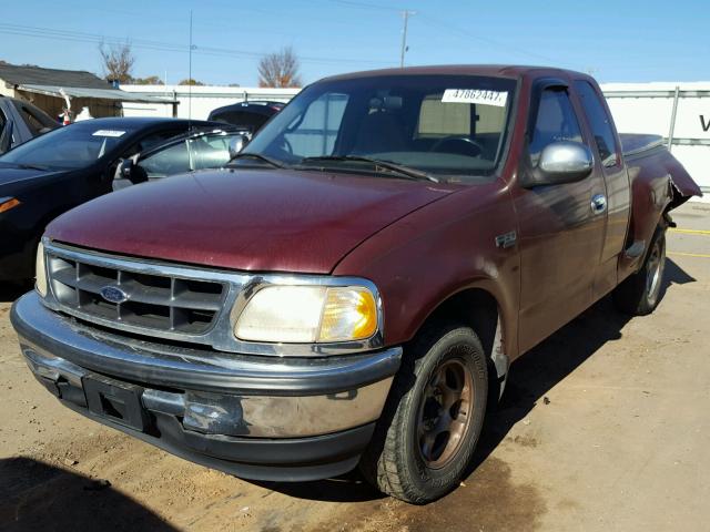 1FTDX0725VKB19162 - 1997 FORD F150 BURGUNDY photo 2