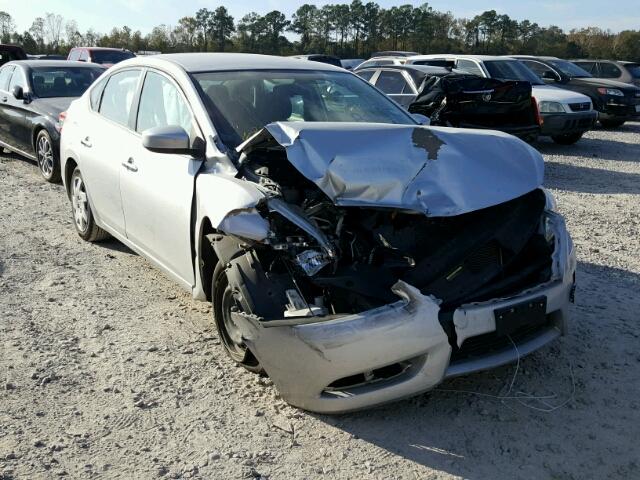 3N1AB7AP6FL657029 - 2015 NISSAN SENTRA S SILVER photo 1