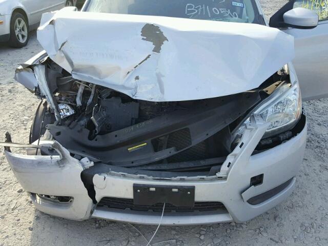 3N1AB7AP6FL657029 - 2015 NISSAN SENTRA S SILVER photo 7