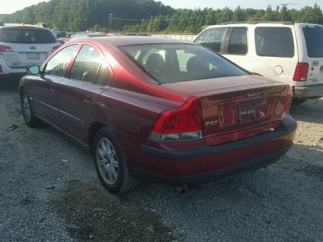 YV1RS64A542330213 - 2004 VOLVO S60 Темно-червоний фото 3