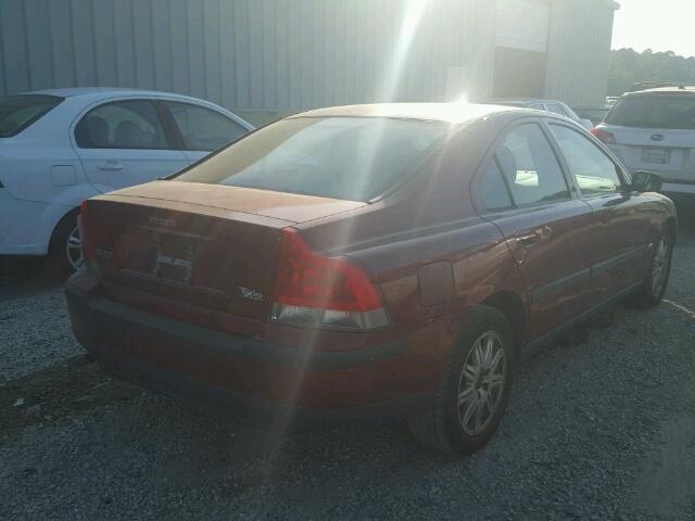 YV1RS64A542330213 - 2004 VOLVO S60 MAROON photo 4