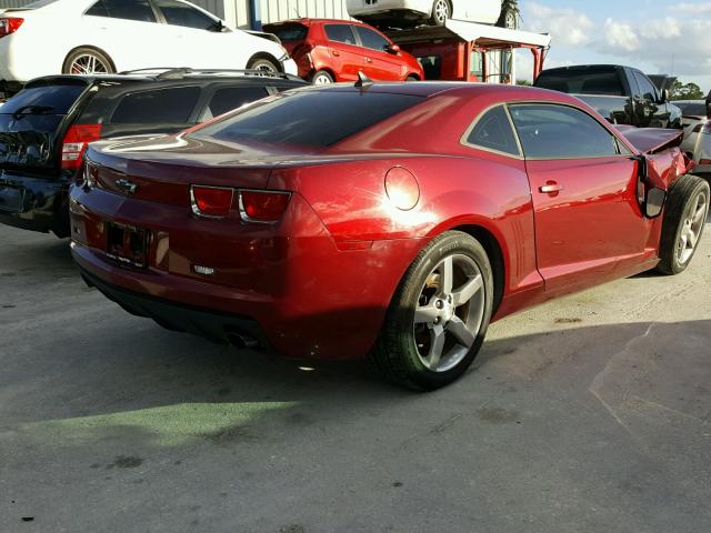 2G1FB1EV3A9177253 - 2010 CHEVROLET CAMARO LT RED photo 4