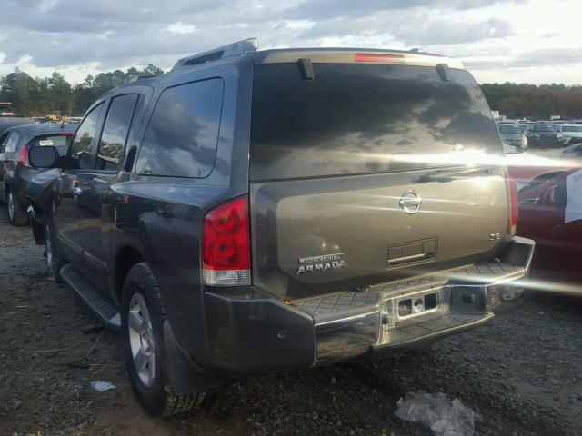 5N1AA08A34N737891 - 2004 NISSAN ARMADA SE GRAY photo 3