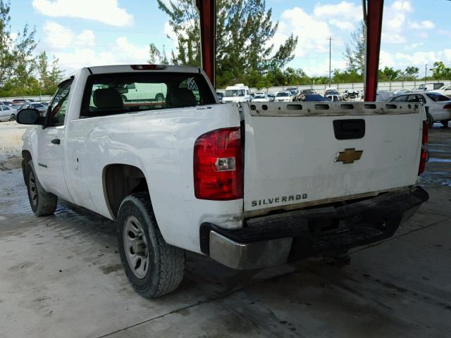 1GCEC14C07Z544754 - 2007 CHEVROLET SILVERADO WHITE photo 3