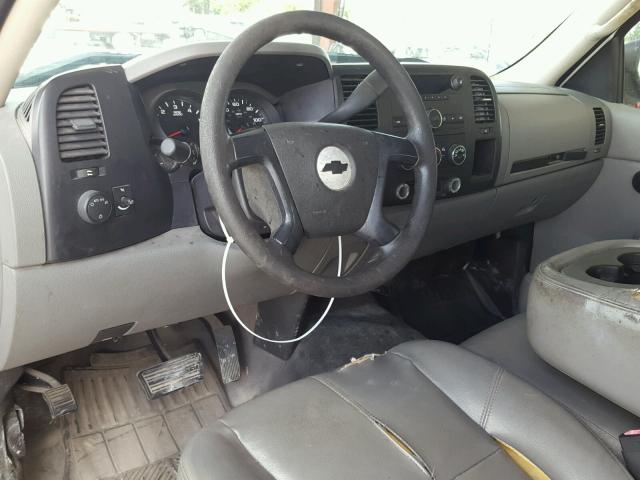 1GCEC14C07Z544754 - 2007 CHEVROLET SILVERADO WHITE photo 9