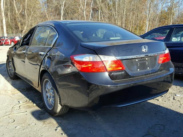 1HGCR2F73DA213397 - 2013 HONDA ACCORD EX BLACK photo 3