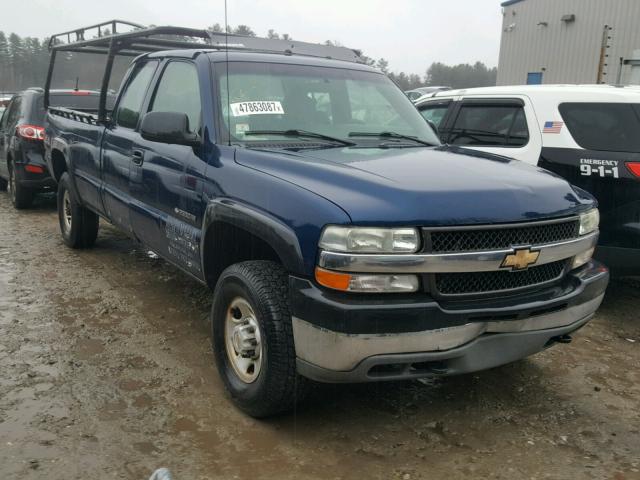 1GCHK29U21E220937 - 2001 CHEVROLET SILVERADO BLUE photo 1