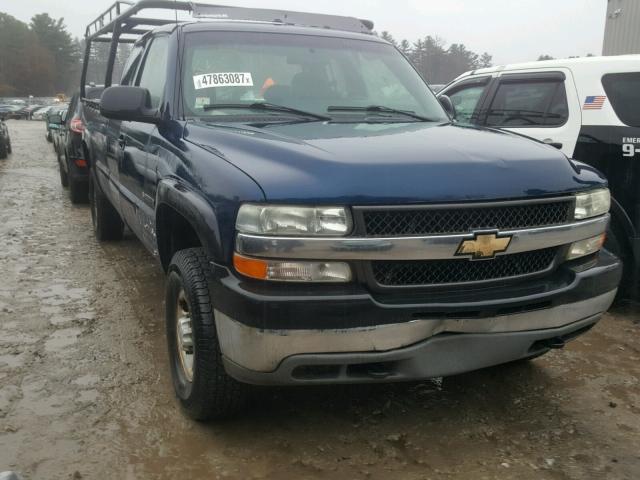 1GCHK29U21E220937 - 2001 CHEVROLET SILVERADO BLUE photo 9