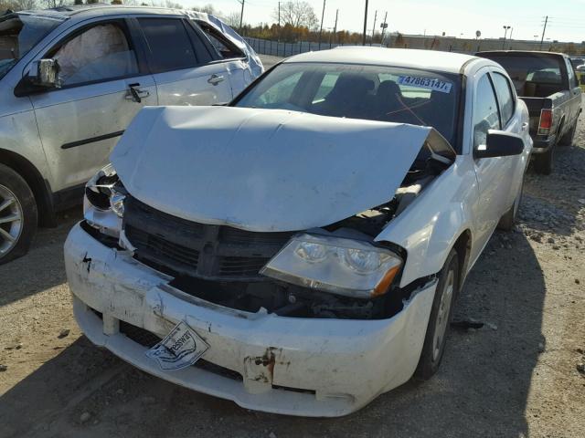 1B3CC4FB4AN139459 - 2010 DODGE AVENGER SX WHITE photo 1