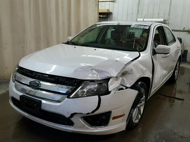 3FAHP0JG8AR268148 - 2010 FORD FUSION SEL WHITE photo 2