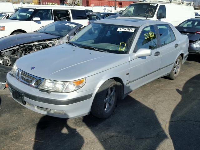 YS3EF48Z113049974 - 2001 SAAB 9-5 SE SILVER photo 2