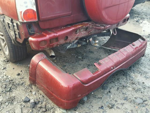 JS3TX92V864105328 - 2006 SUZUKI XL7 RED photo 9