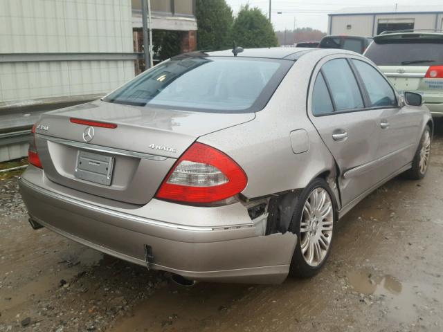 WDBUF87X48B188358 - 2008 MERCEDES-BENZ E 350 4MAT GRAY photo 4