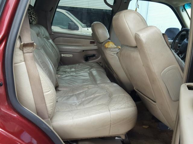 1GNEC13TX1R145429 - 2001 CHEVROLET TAHOE C150 BURGUNDY photo 6