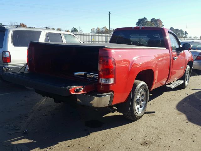 1GTPCTEX6AZ207468 - 2010 GMC SIERRA C15 RED photo 4