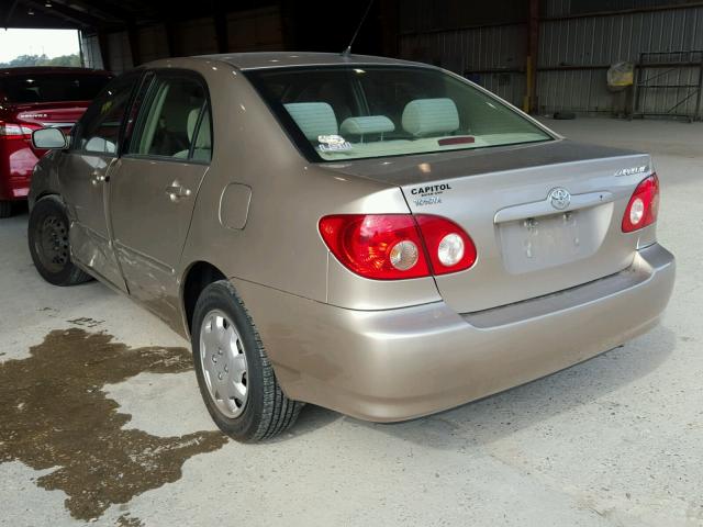 1NXBR32E77Z772664 - 2007 TOYOTA COROLLA CE GOLD photo 3