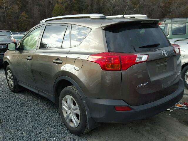 JTMBFREV5FD165415 - 2015 TOYOTA RAV4 LE Qəhvəyi foto 3