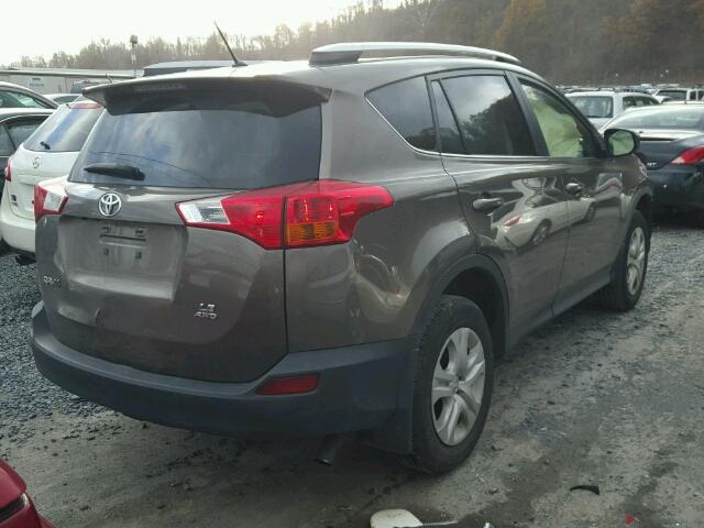 JTMBFREV5FD165415 - 2015 TOYOTA RAV4 LE Qəhvəyi foto 4