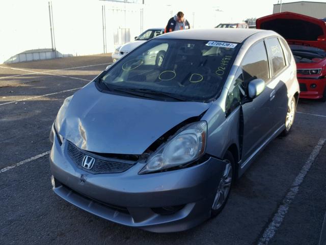 JHMGE8H43AC024491 - 2010 HONDA FIT SPORT GRAY photo 2