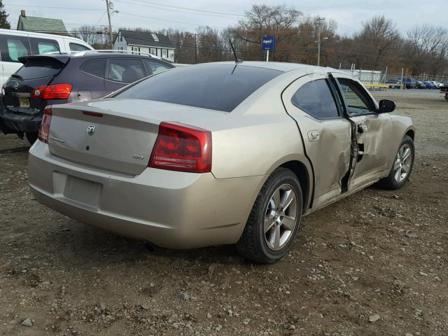 2B3KA33G98H174741 - 2008 DODGE CHARGER SX BEIGE photo 4