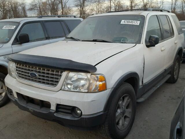 1FMZU73W63UB34654 - 2003 FORD EXPLORER X WHITE photo 2