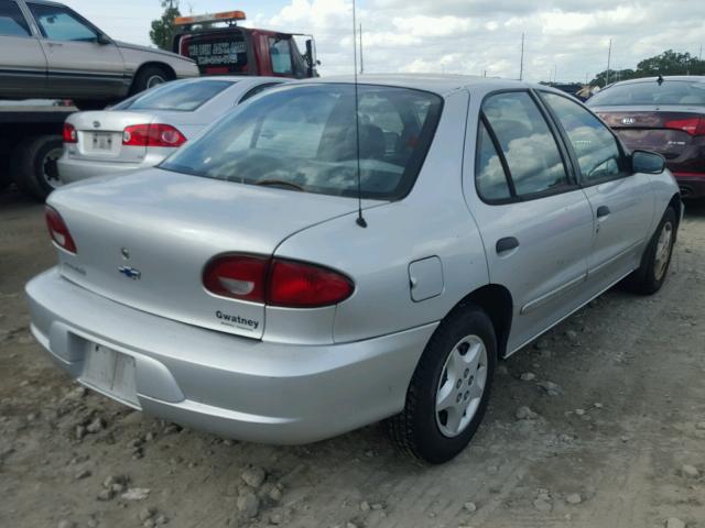 1G1JC524227465729 - 2002 CHEVROLET CAVALIER B SILVER photo 4