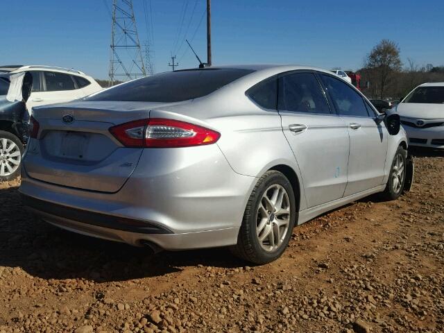 1FA6P0H70F5119224 - 2015 FORD FUSION SE SILVER photo 4