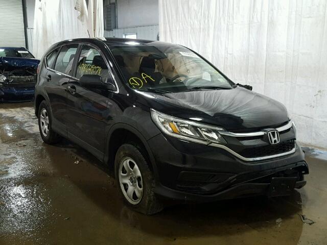 5J6RM4H36GL132832 - 2016 HONDA CR-V LX BLACK photo 1