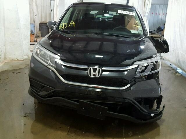 5J6RM4H36GL132832 - 2016 HONDA CR-V LX BLACK photo 9