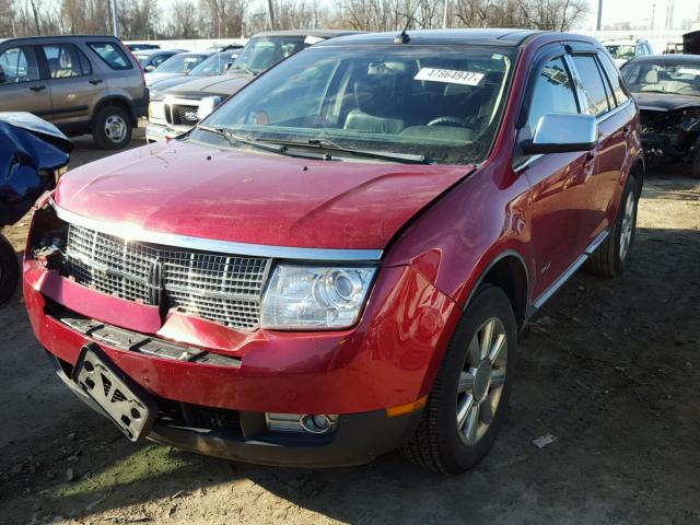 2LMDU68C27BJ21614 - 2007 LINCOLN MKX RED photo 2