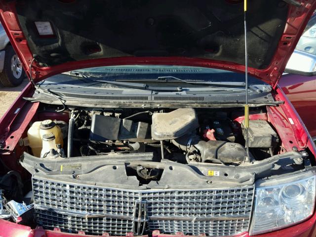 2LMDU68C27BJ21614 - 2007 LINCOLN MKX RED photo 7